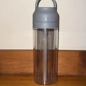 Gray Nespresso NOMAD Large Bottle Travel Tumbler For Iced Coffee 18oz 540ml